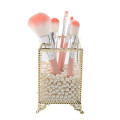 Geometric Glass Makeup Brush Box Holder Jewelry Box